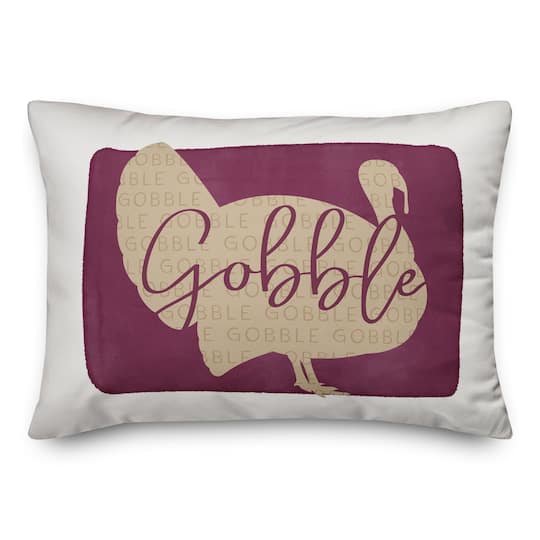 Gobble Pattern Throw Pillow